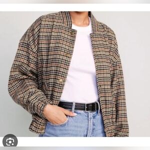 Houndstooth Bomber Jacket